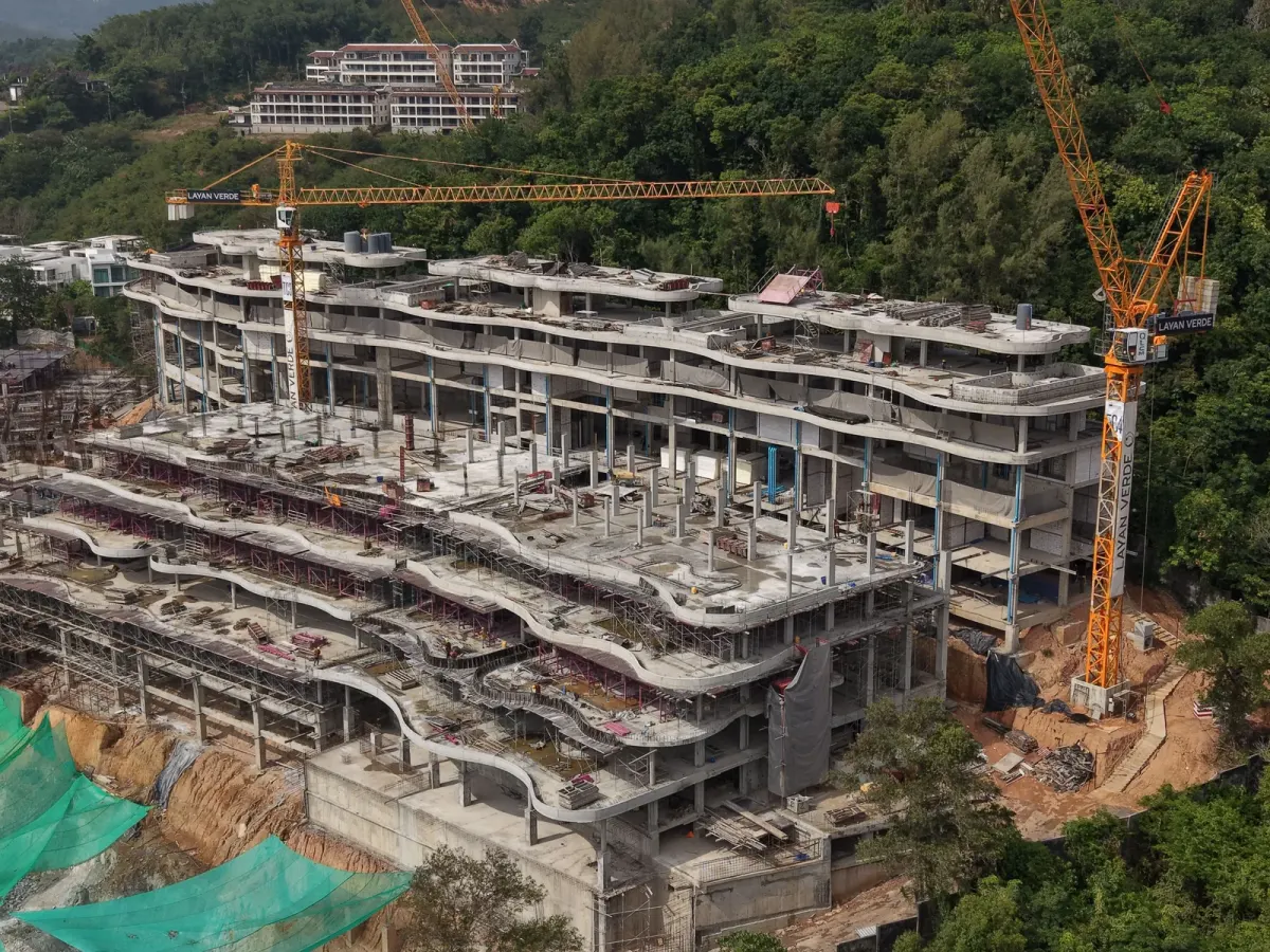 Photo: 3. Installation of vertical structures on the 5th floor of buildings A2.1 and A2.2 continues 6ff7ce0ee5. Landscape image 8192x6144. R